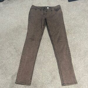 Genealogy Collection, Men’s Brown & Black Faded Skinny Jeans.